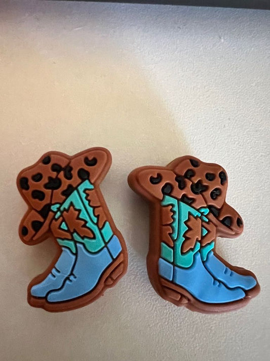 Blue Cowboy Boots & Hat