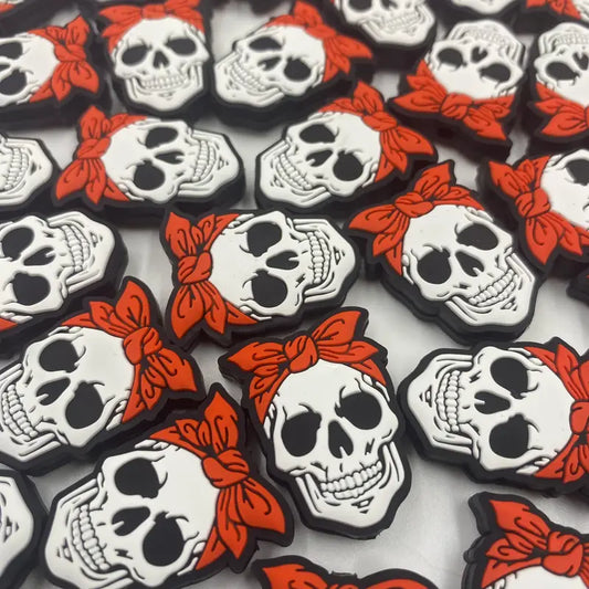 Festive Red Bandana Skull