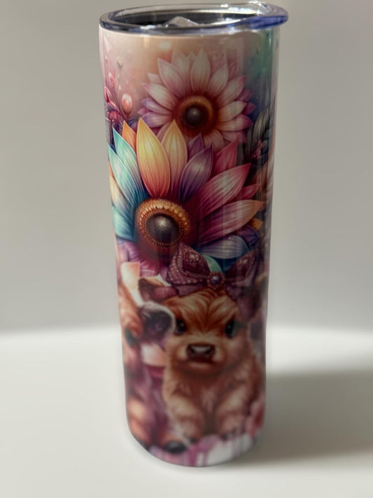 Cute Highland Calves Tumbler